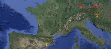 Map_Salou_Zagreb_Muenchen_Perchtoldsdorf